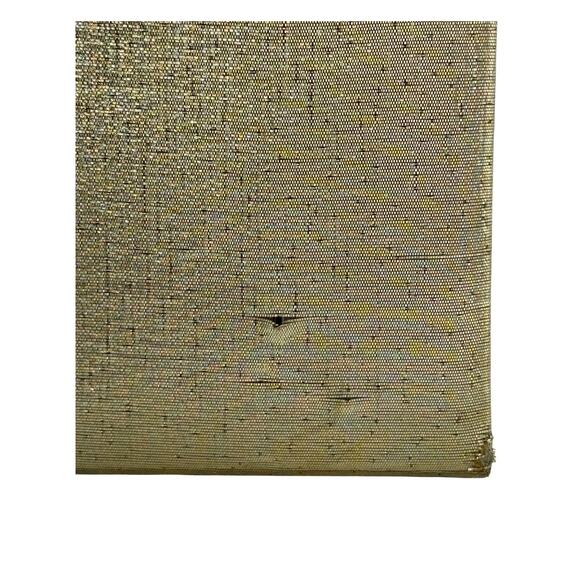 Textured Gold Metallic Evening Clutch Purse with Rope Shoulder Strap Retro Party - Picture 7 of 16